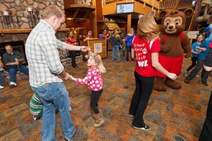 Dancing at PJ's party at the Great Wolf Lodge in Wisconsin Dells 1000